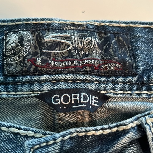 Silver Jeans Gordie Straight Leg Relaxed Size 34 - Picture 9 of 16